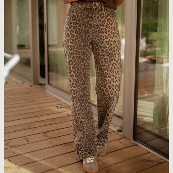 Easy Clothes Denim - Leopard Print jeans